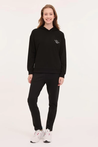 Lumberjack WB ANNA 17CT1179 4PR 101783869 Kadın Sweatshirt Siyah XS-XL - 3