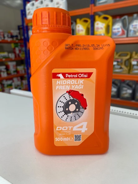 Petrol Ofisi DOT-4 500ML Fren Hidrolik Yağı