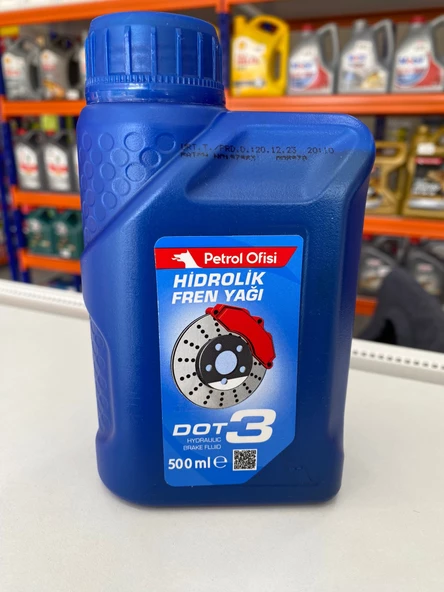 Petrol Ofisi DOT-3 Fren Hidrolik Yağı 500ML