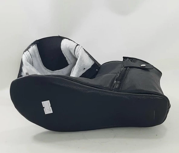 Mest Hakiki Koyun Derisi İçi Miflonlu Bilek Lastikli Fermuarlı Mest - 3