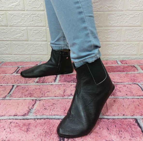 Mest Hakiki Koyun Derisi İçi Miflonlu Bilek Lastikli Fermuarlı Mest - 12