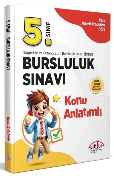 Editör 5.sınıf Bursluluk Sınavı Konu Anlatımlı Karekod Çözümlü Yeni