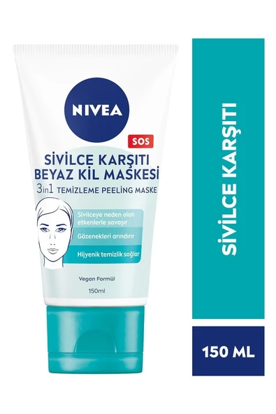 Nivea Sivilce Karşıtı Beyaz Kil Maskesi 150 ml