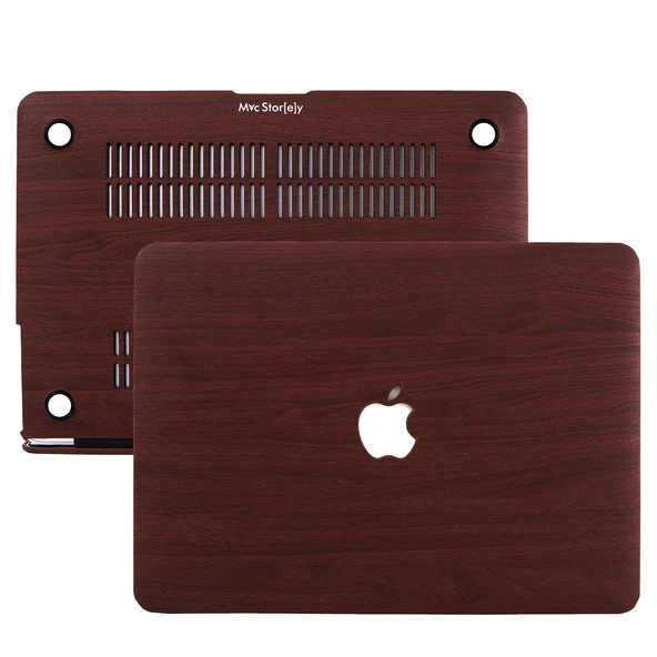 Macbook Pro Kılıf 13inç M1-M2, Wood01 (Type-c'li Model)A2338 A2289 A2251 A1706-08 A1989 A2159 ile Uyumlu