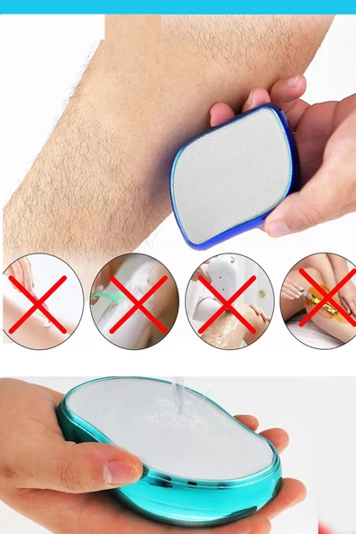 Periboia Kristal Epilatör Acısız Manuel Tüy Dökücü Epilatör Tüy Silgisi Epilasyon Aleti Kol Bacak Koltuk Altı - 4