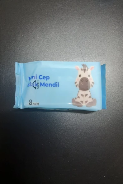 Periboia 8 Paket Çanta Tipi Taşınabilir Mini Cep Tipi Islak Mendil (8 Adet X 8 Paket) - 3