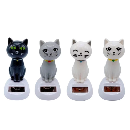 Periboia Güneş Enerjili Sallanan Kedi Figürü ürün görseli