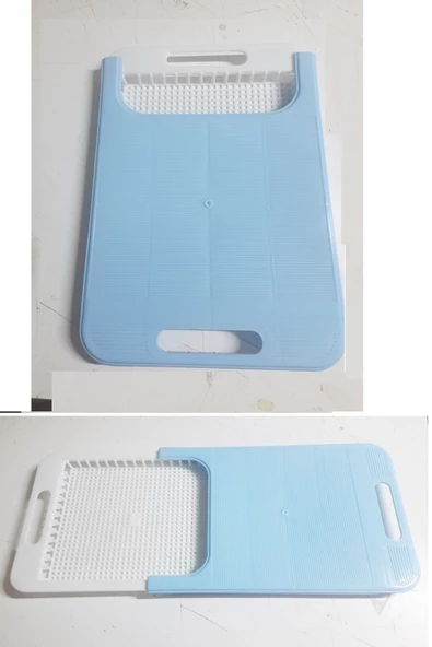 Periboia Süzgeçli Doğrama Tahtası - Açılır Kapanır Ayarlanabilir Evye Yıkama Doğrama Aparatı Plastik - 5