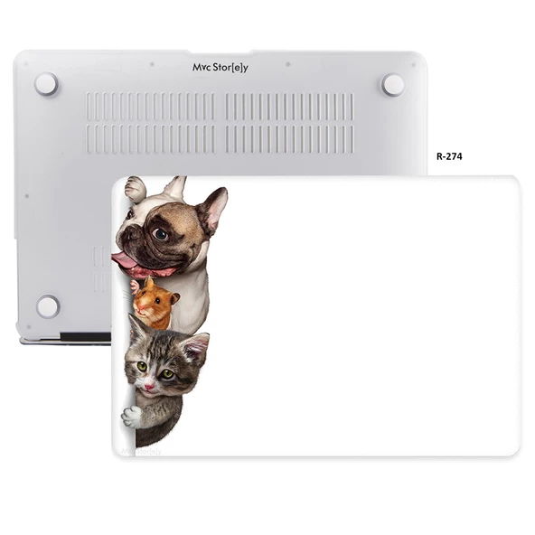 Macbook Pro Kılıf 13inç M1-M2, Animal01NL (Type-c'li Model)A2338 A2289 A2251 A1706-08 A1989 A2159 ile Uyumlu - 3