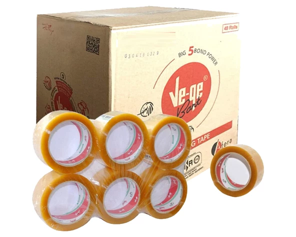 Ve-Ge Fil Koli Bandı 45X40 Şeffaf 1 Koli (96 Adet)