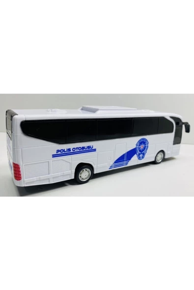 Otobüs Oyuncak Polis 155 Otobüsü 23 Cm Sürtmeli - 3