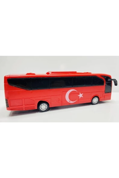 Display Sürtmeli Türk Bayraklı Takım Otobüsü