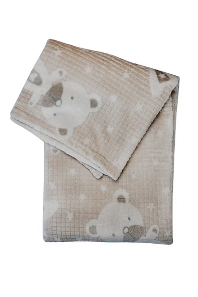 Bebitof Ayıcık Desenli Bebek Battaniyesi - 2