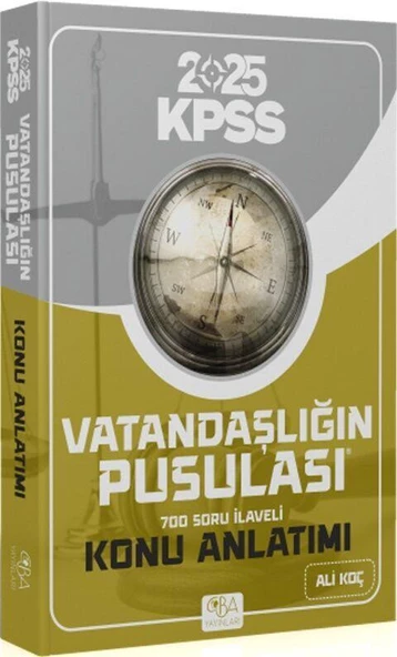 2025 KPSS Vatandaşlığın Pusulası Konu Anlatımı CBA Yayınları