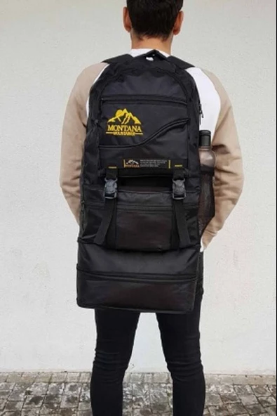 montana mountainer dağcı kampçı çanta SİYAH - 5