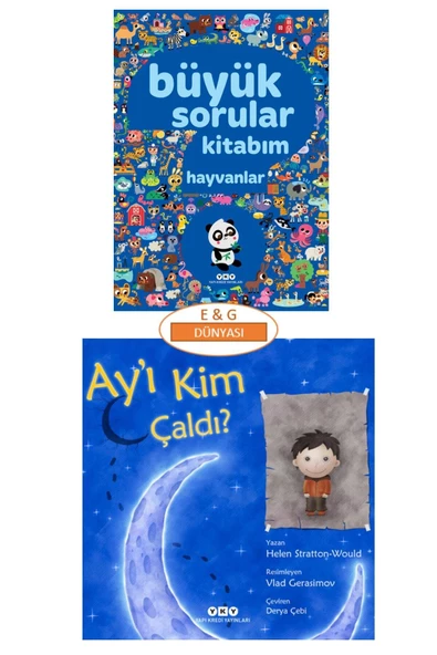 Büyük Sorular Kitabım Hayvanlar Ay'ı Kim Çaldı? 2'li Set ürün görseli