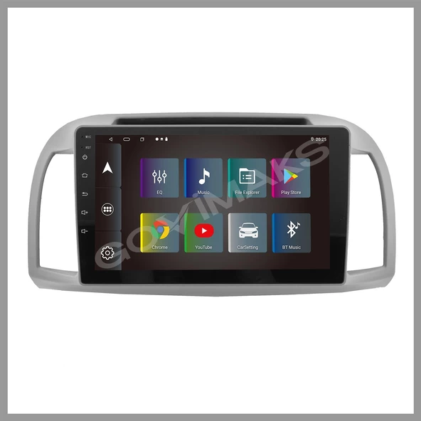GOVİMAKS  NİSSAN MİCRA 2002-2010  4 GB RAM 64 GB HAFIZA ANDROID MULTIMEDIA TEYP - 8