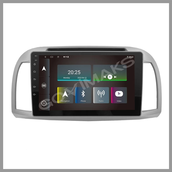GOVİMAKS  NİSSAN MİCRA 2002-2010  4 GB RAM 64 GB HAFIZA ANDROID MULTIMEDIA TEYP - 9