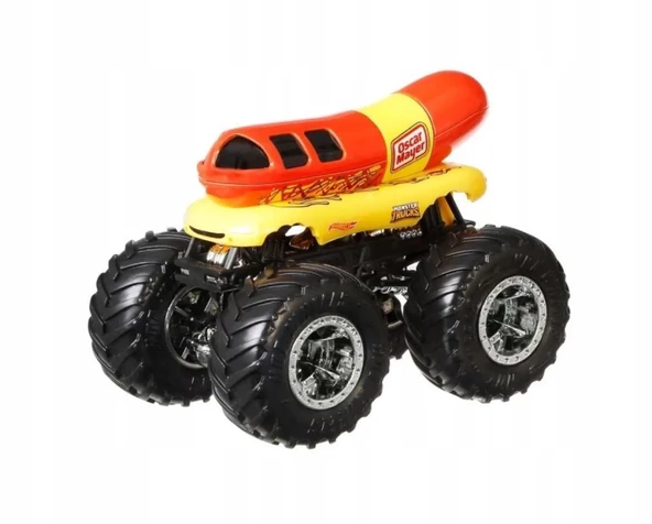 Hot Wheels Monster Trucks 1:64 Güçlü İkili Arabalar Oscar Mayer All Fried Up HWN64 - 3