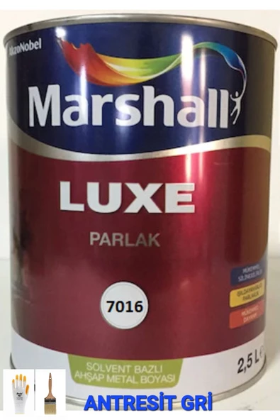 Marshall Lüx Sentetik Boya Antresit Gri 2.5 Lt