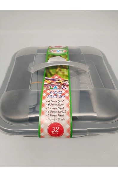 Piknik Seti 32 Li Yeşil Renk Mevcuttur - 5