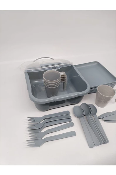 Piknik Seti 32 Li Yeşil Renk Mevcuttur - 6