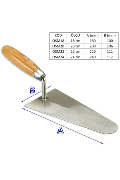 Omega Sıva Malası 22 Cm - 3