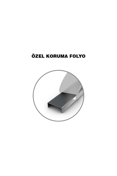 Fayans Arası Bordür Çıta Inox Parlak Krom 2 Cm (1 Boy) - 3