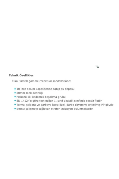 Visam Gömme Rezervuar Asma Klozet+ Mia Mat Krom Kumanda Paneli - 6