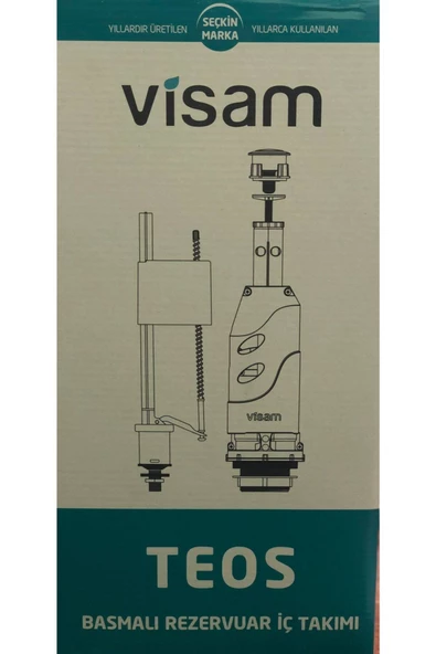 Visam Teos Basmalı Klozet Iç Takımı Sessiz Çalışır-Depos - 2