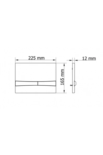 Visam Visam Mia Gömme Rezervuar Kumanda Paneli (Mat Krom) 229-001 - 3