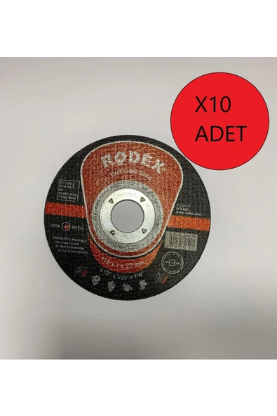 Rodex Rodex Inox Kesici Taş 115*1.0 Mm 10 Adet