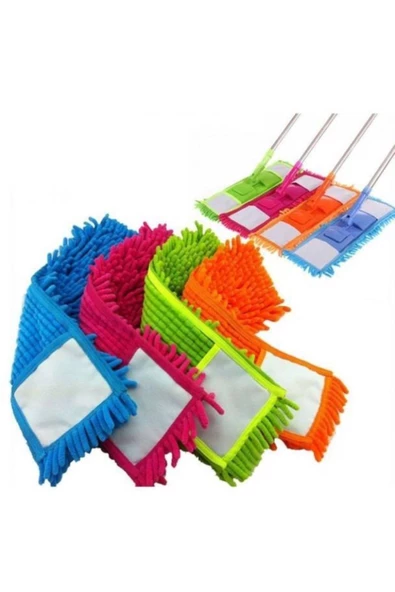 Mikrofiber Makarna Mop, Teleskopik Saplı Mop, Pratik Paspas