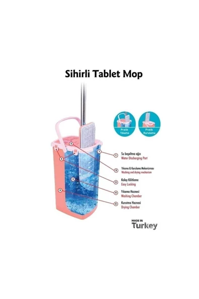 Sihirli Tablet Mop Kova Seti Yeni Nesil Temizlik - 3