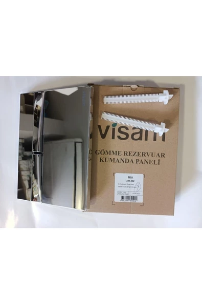 Visam Visam Mia Gömme Rezervuar Kumanda Paneli Parlak (Krom) 229-002 - 2