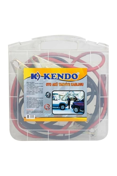 Kendo Ktk302 Çantalı Oto Akü Takviye Kablosu 150 Amper 2 Metre