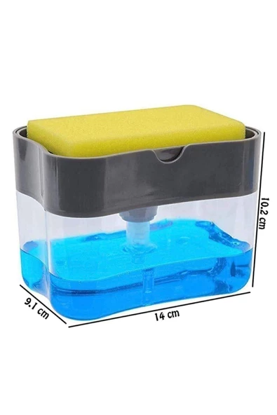 MR.PRATİC Mr.Pratic Deterjan Hazneli Pompalı Süngermatik - Bulaşık Süngeri 380 Ml - 5