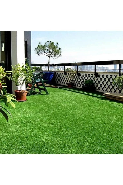 Yeşil Suni Dekoratif Çim Halı (1 Metre En) BOY 18 METRE - 5