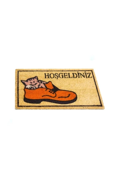Pvc Taban Hoşgeldiniz Baskılı Koko Kapıönü Paspas 30X55 Cm - 3