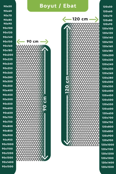 Kaydırmaz Gri Bal Petek Paspas En: 90 Cm BOY:400 CM - 5