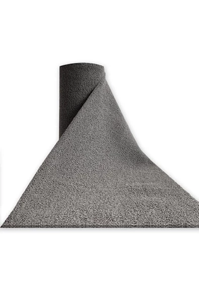Kıvırcık Paspas Kaymaz Paspas 14 Mm Gri Yolluk Antibakteriyal Hijyenik EN 100 BOY 1300 (13 M)