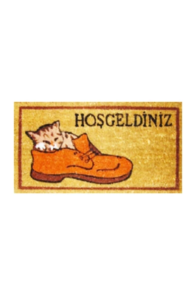 Pvc Taban Hoşgeldiniz Baskılı Koko Kapıönü Paspas 30X55 Cm - 2