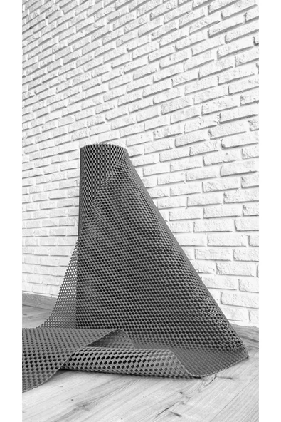 Home Banyo Duş Havuz- Z Mat Petek Kaydırmaz Pvc Paspas Gri En 90Cm BOY 300 CM