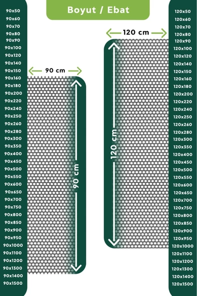 Bal Petek Zeminlerde Kaydırmaz Banyo PaspasıEN 90 CM BOY 1200CM (12 M) - 4