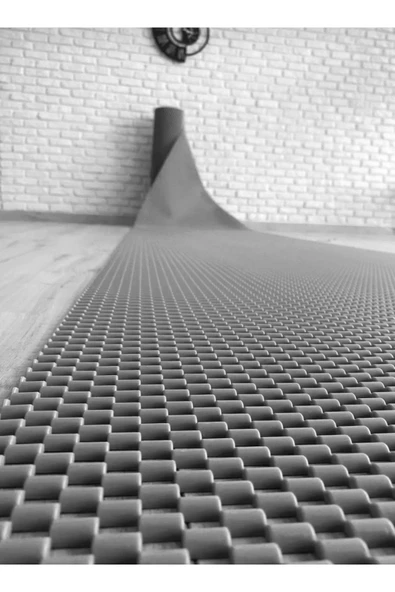 Home Banyo Duş Havuz- Z Mat Petek Kaydırmaz Pvc Paspas Gri En 90Cm BOY: 350 CM - Resim 3