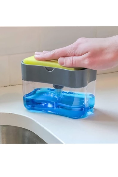 MR.PRATİC Mr.Pratic Deterjan Hazneli Pompalı Süngermatik - Bulaşık Süngeri 380 Ml - 2