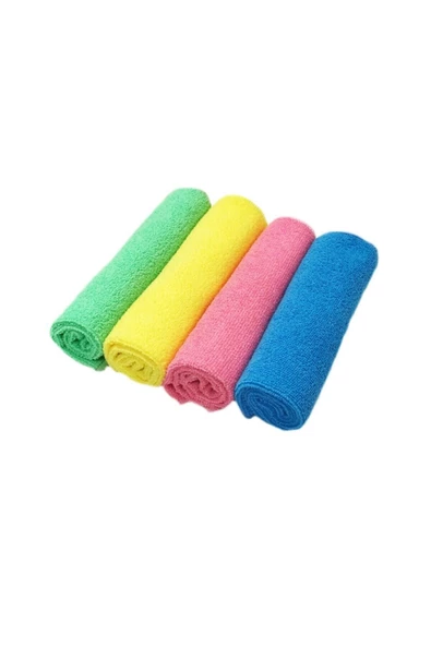 Mikrofiber Temizlik Bezi 30X30 4'Lü Dürüm Paket - 2