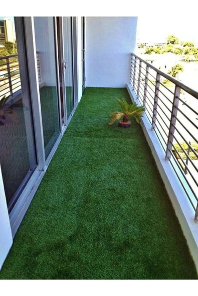 GÜVEN Güven Balkon Bahçe Suya Dayanıklı 7 Mm Yapay Çim Halı Suni Çim Halı 7 Mm - 4
