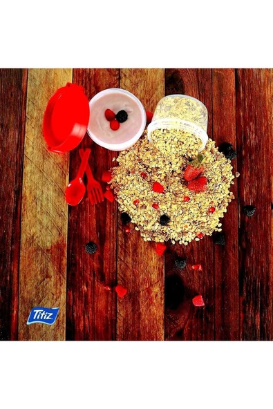 Titiz 1100 Ml Taken Go Müsli Kabı (Ap-9453) Kırmızı - 2