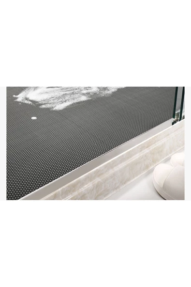 Home Banyo Duş Havuz- Z Mat Petek Kaydırmaz Pvc Paspas Gri En 90Cm. Boy 500cm (5m) - Resim 8